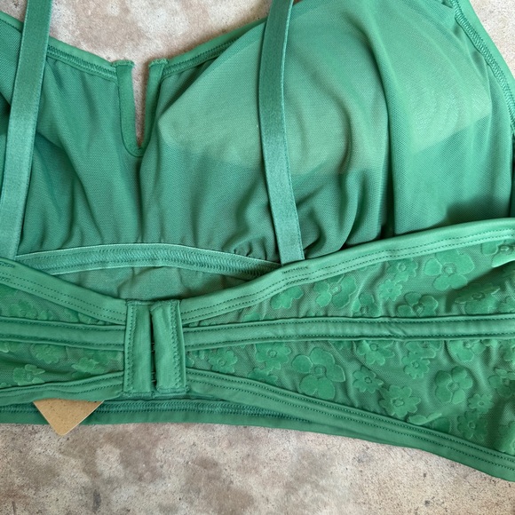 NWT Victoria’s Secret Pink Flocked Mesh Bralette size XXL NEW - Picture 4 of 6